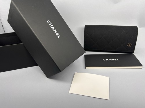 Chanel schwarzes gestepptes - chanel,