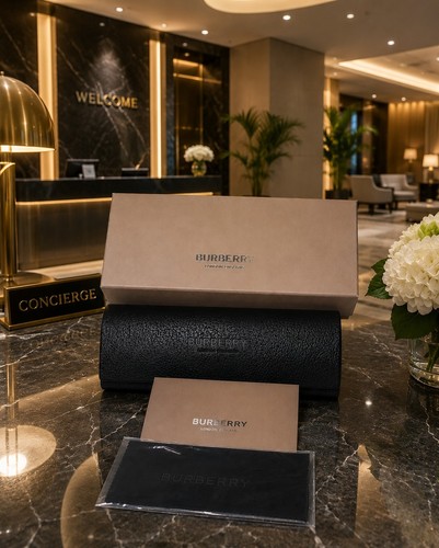 Burberry brillenbox schwarzes - burberry,