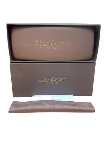 Gold holz okulare brille - gold,