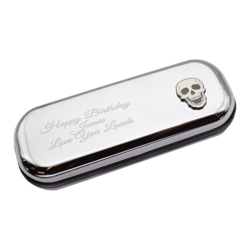 Brillenetui box totenkopf - brillenetui,