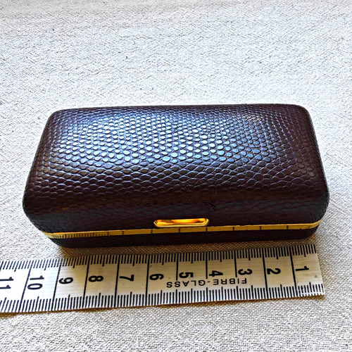 Vintage braune kunstleder - braune,